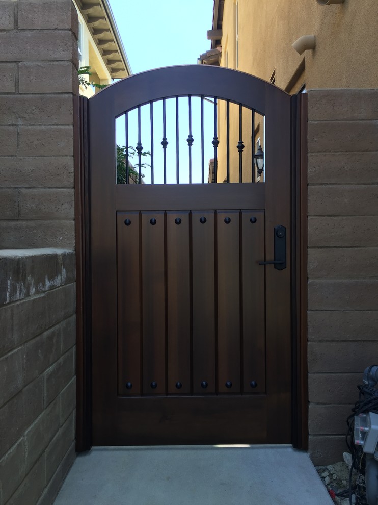 Tuscan Style Custom Gates by Garden Passages Mediterranean Orange