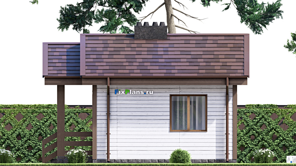 Проект одноэтажного дома 6х7м S23м2 F-15605