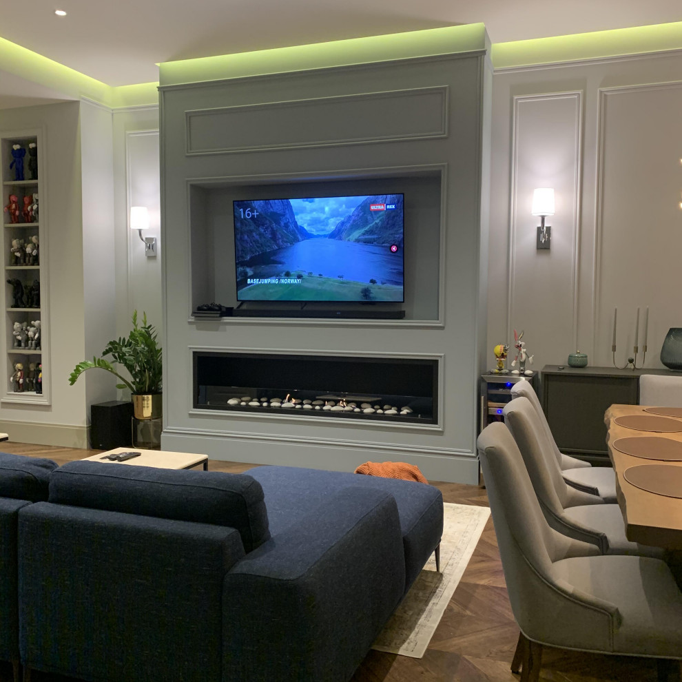 Широкоформатный биокамин в КП "Футуро Парк"