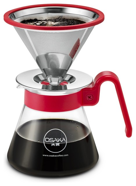 Osaka Pour Over Coffee Dripper 20 oz. Capacity, Color Series - Contemporary - Coffee Makers - by ...