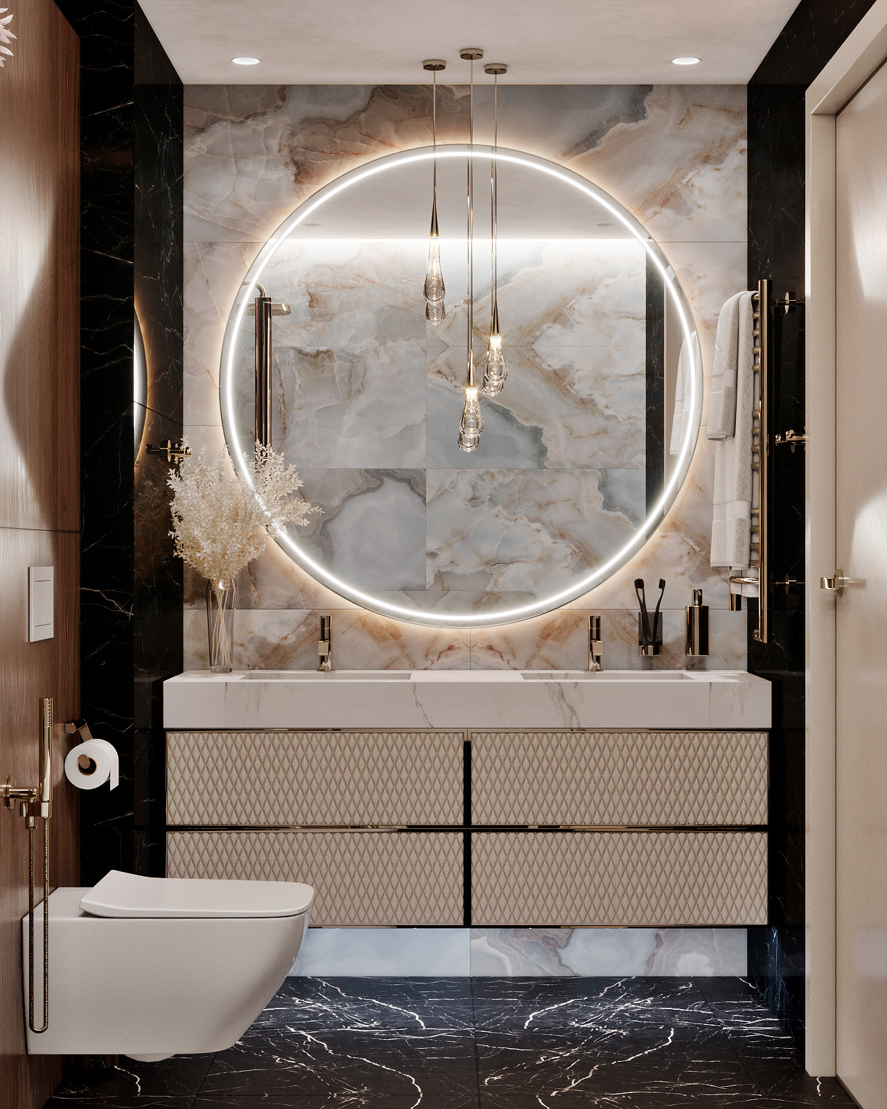 ДИЗАЙН ИНТЕРЬЕРА КВАРТИРЫ В ЖК СТОЛИЧНЫЕ ПОЛЯНЫ, 92 КВ.М