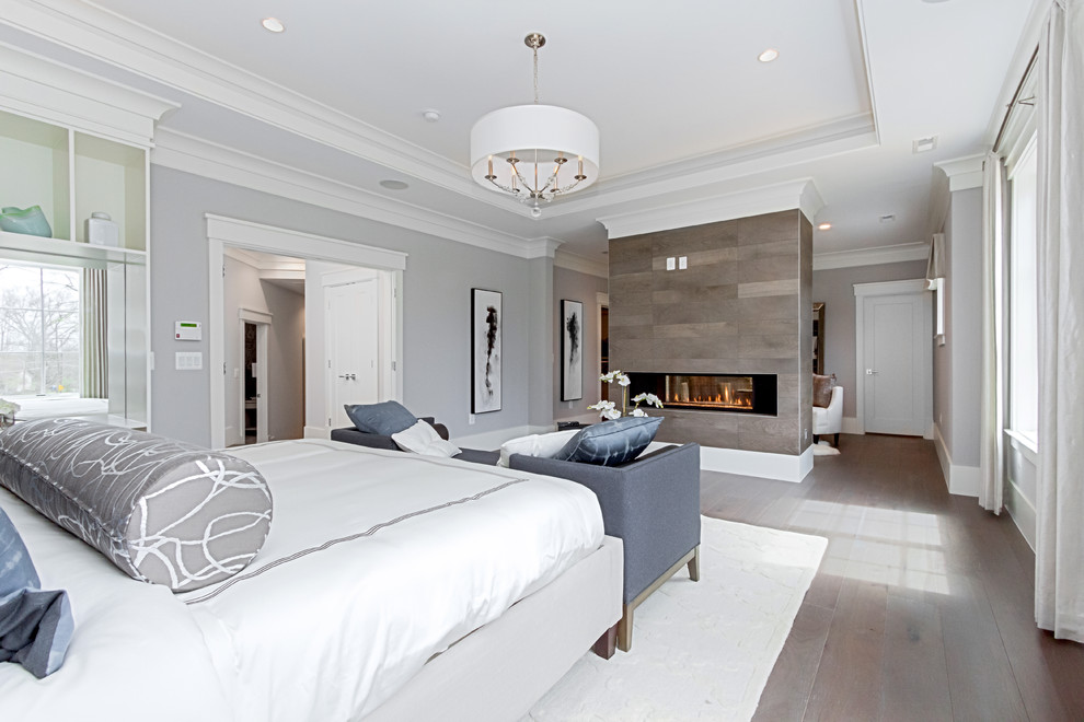 Example of a transitional bedroom design in DC Metro