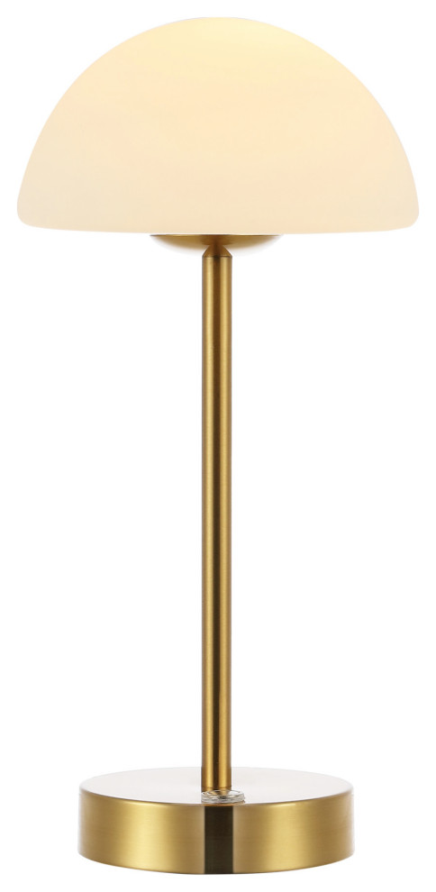 JONATHAN Y Lighting JYL7109 Xavier 13" Tall LED Buffet Table Lamp - Brass Gold