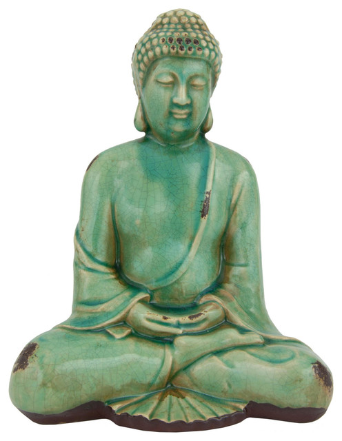 10" japanese sitting buddha statue - asian - home decor - 10" japanese sitting buddha statue - asian - home decor -