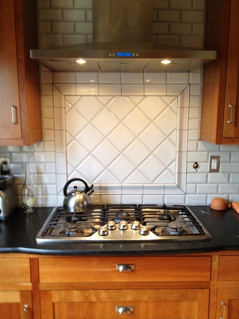 framed tile traditional-kitchen
