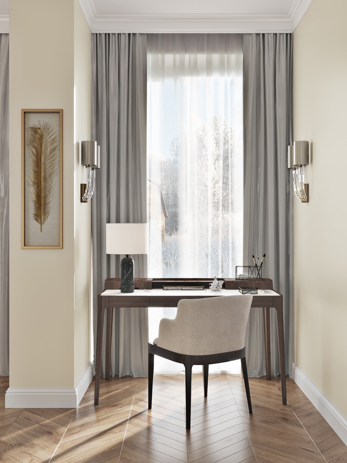 Апартаменты Пресня Сити. Французская неоклассика