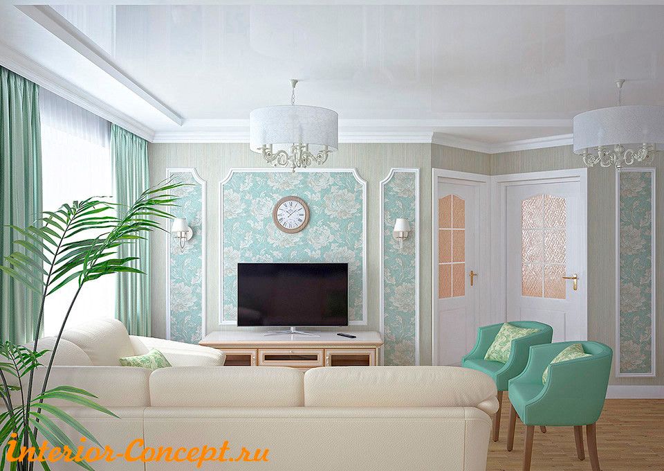 Гостиная в стиле Современная классика