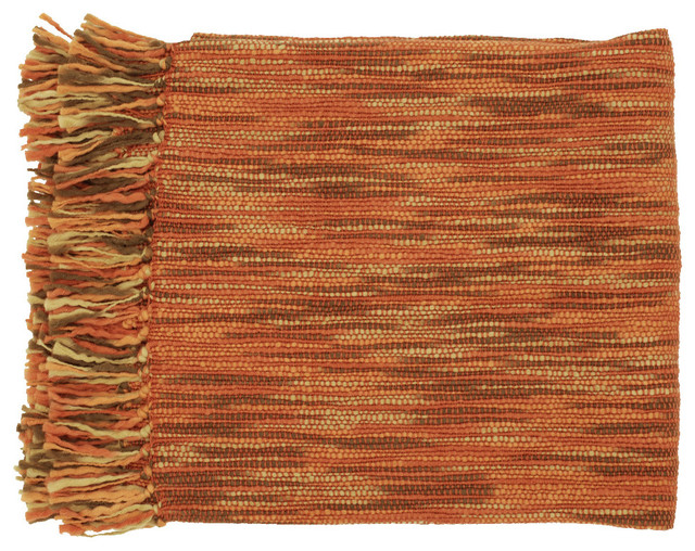 Surya Accent Throw, Rust / Brown / Camel