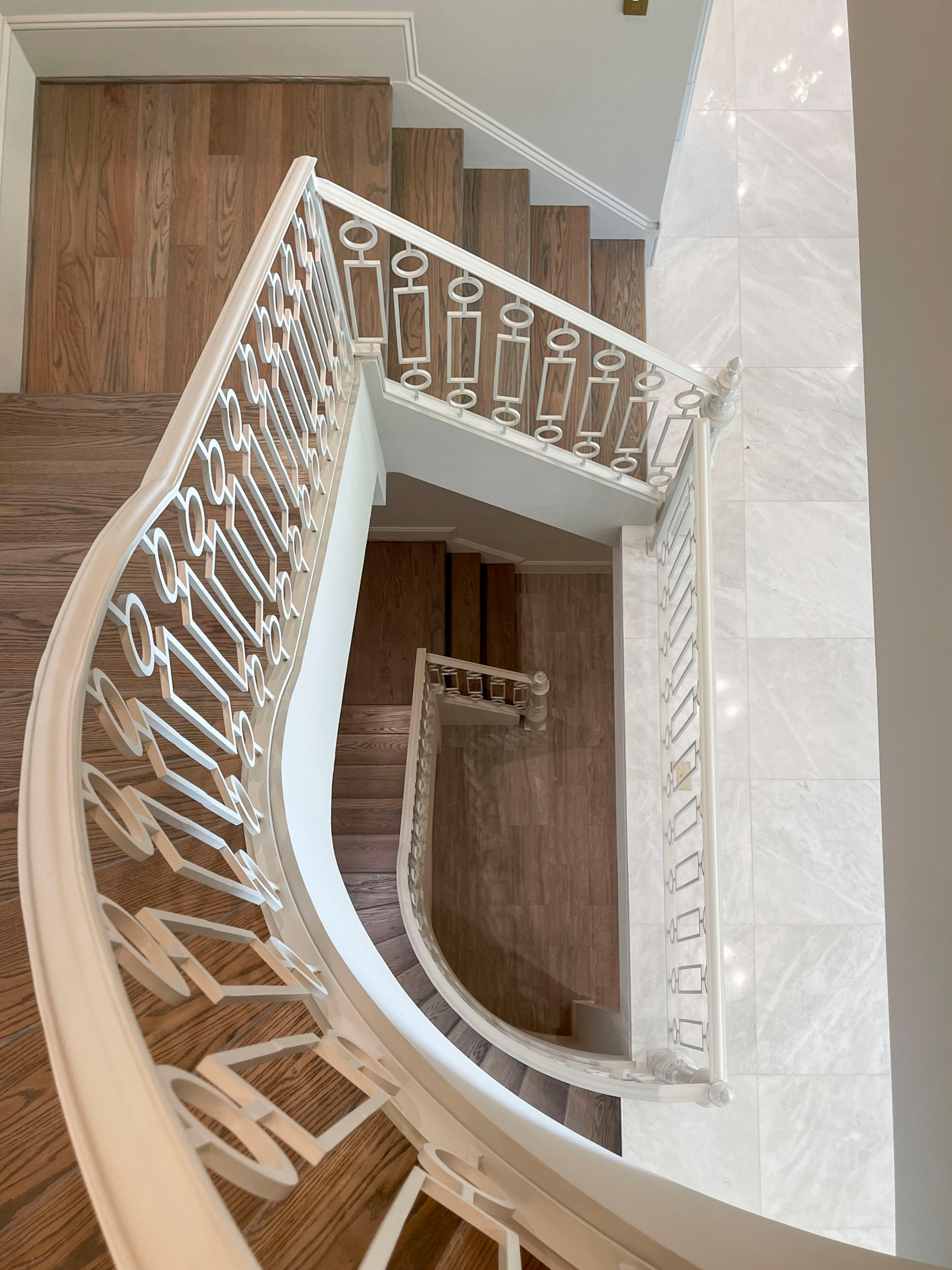 104_Curved Staircases in 18th Century French Inspired Mansion, Mclean VA 22101