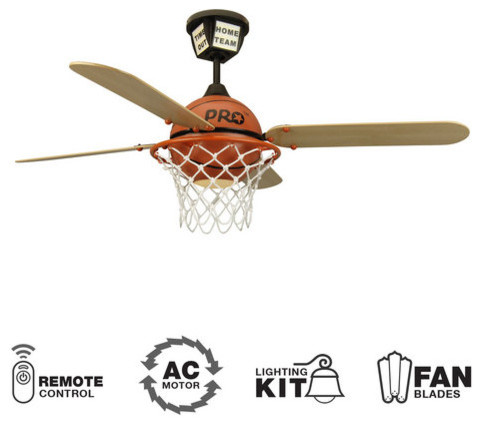 Youth Fans 52 4 Blade Indoor Ceiling Fan Blades Remote And Light Kit