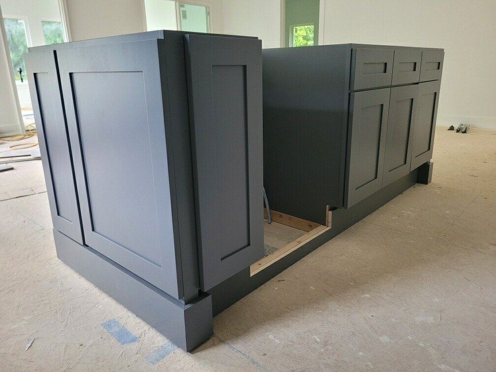 Slate Blue Custom Kitchen Cabinets