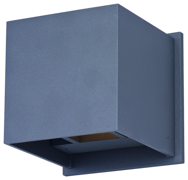 Alumilux: Cube LED Outdoor Wall Sconce, Bronze - Modern - Outdoor Wall ...
