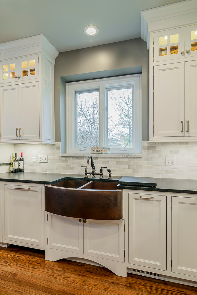 Inspiration for a transitional home design remodel in Chicago