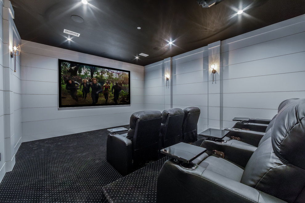 Photo of a traditional home theatre in Los Angeles.