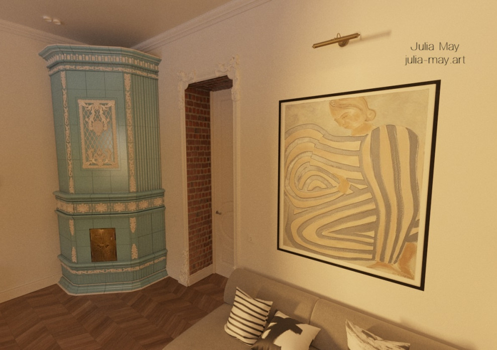 Дизайн-проект квартиры в историческом центре Санкт Петербурга в классическом сти