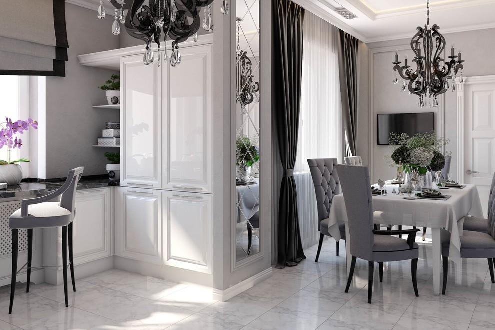 Дизайн проект кухни в коттедже