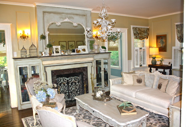 French Country Living Room Makeover French Country Living Room Atlanta Houzz Ie