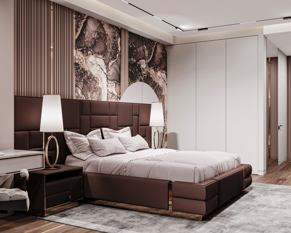 спальня с рабочим местом