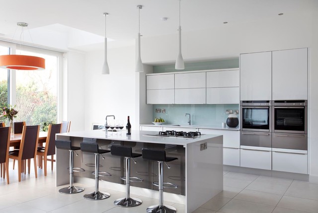 Gloss White & Grey trendy-koekken