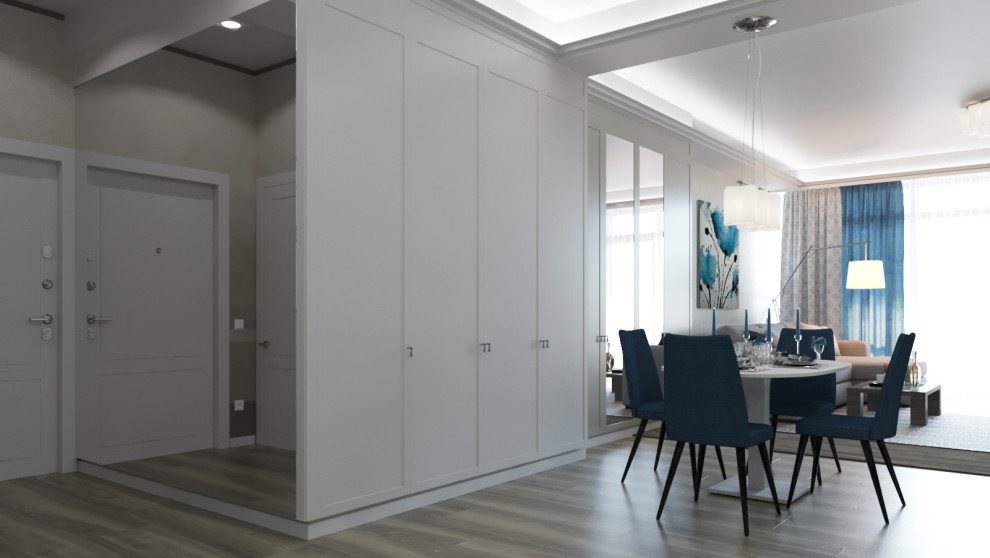 Дизайн проект  квартиры 114 м2 в стиле "Неоклассика"