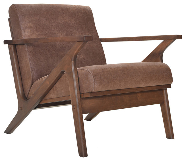 Omax Decor Zola Lounge Chair - Midcentury - Armchairs And Accent Chairs