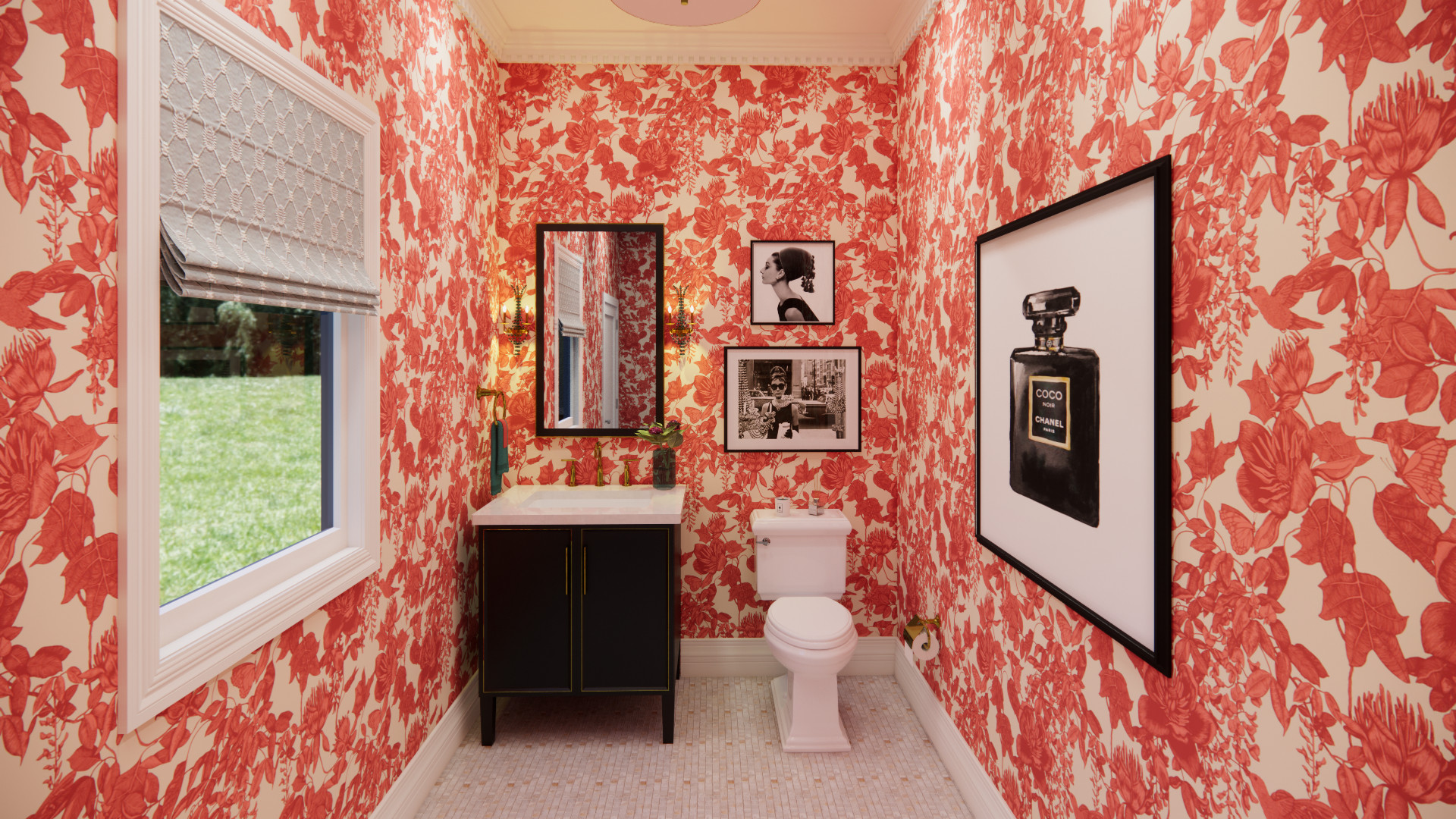 おしゃれなトイレ 洗面所 オレンジの壁 の画像 75選 22年11月 Houzz ハウズ