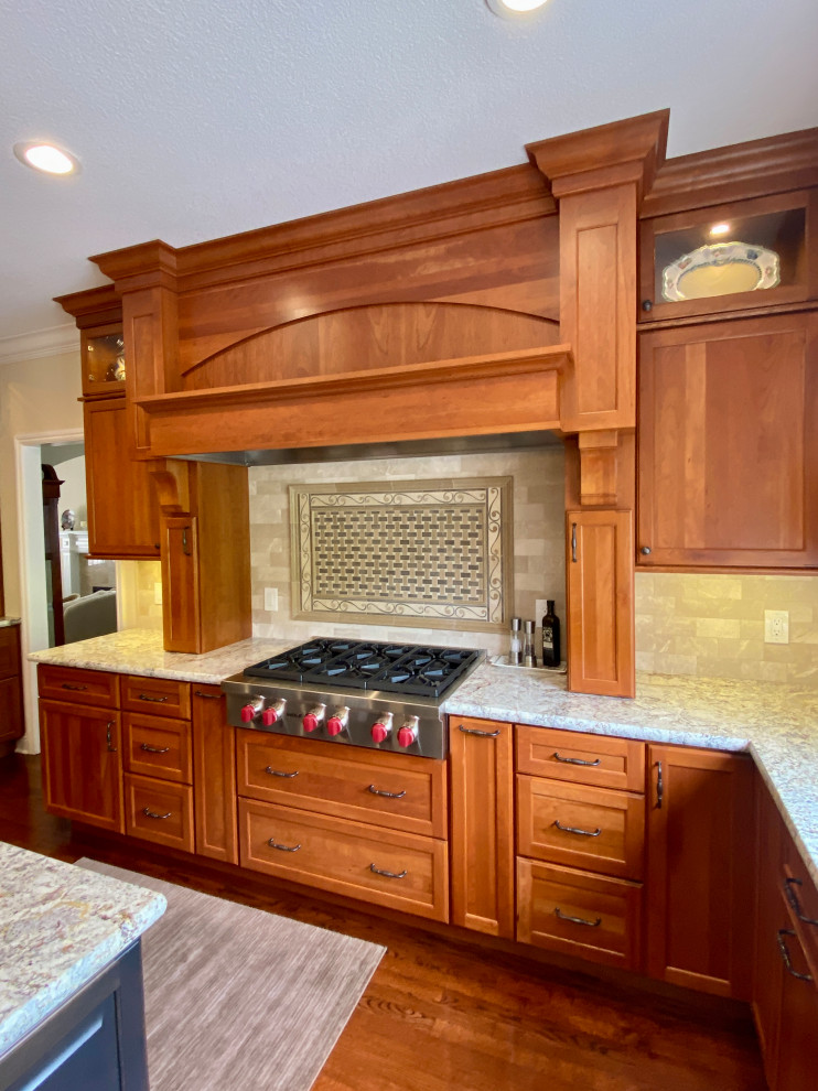 This is an example of a large arts and crafts kitchen in San Francisco.