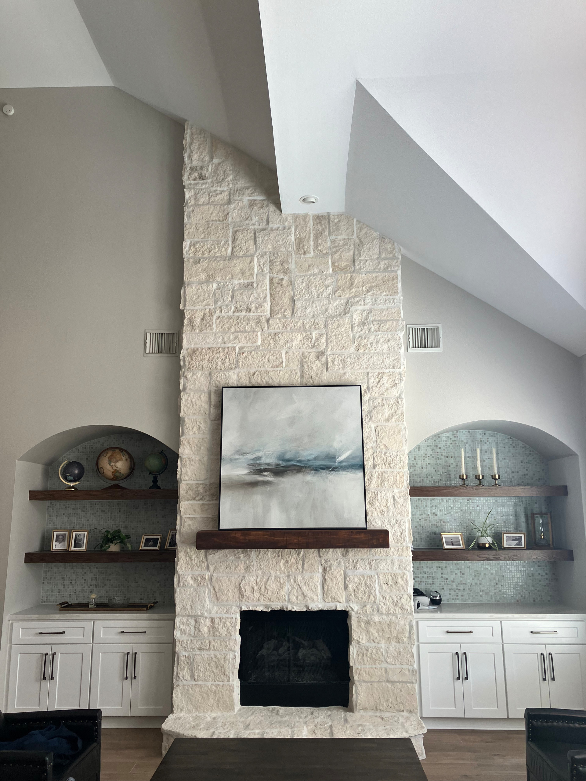 fireplace and built ins