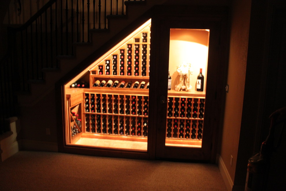 Inspiration for a traditional wine cellar in Denver.