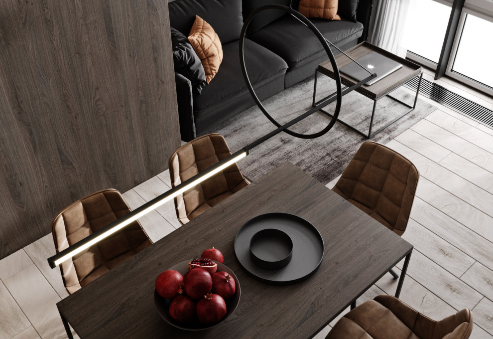 Квартира в темных оттенках