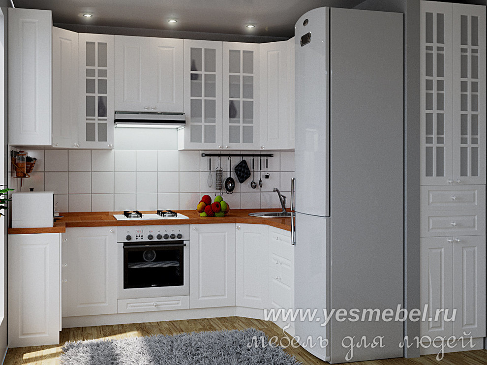 П-образная кухня в скандинавском стиле