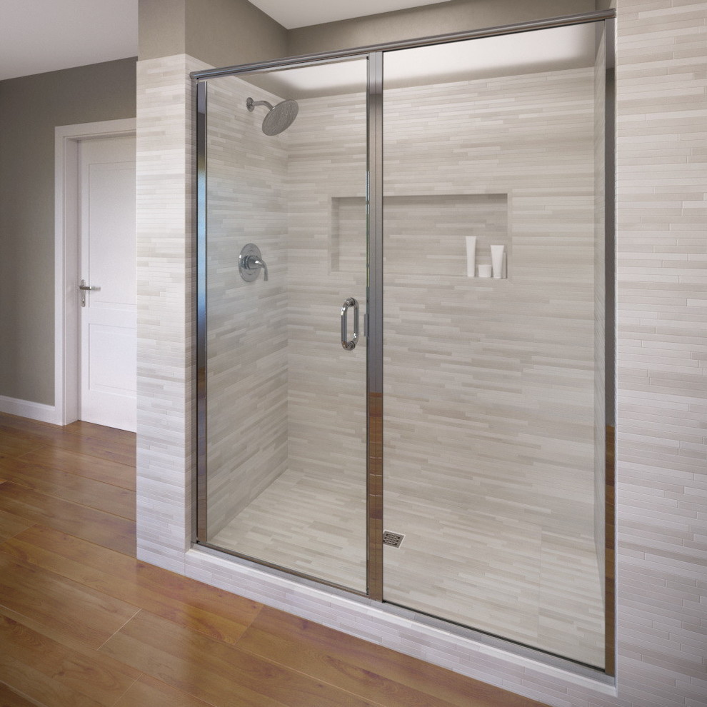 Infinity Semi Frameless Swing Shower Door 45 46 Contemporary