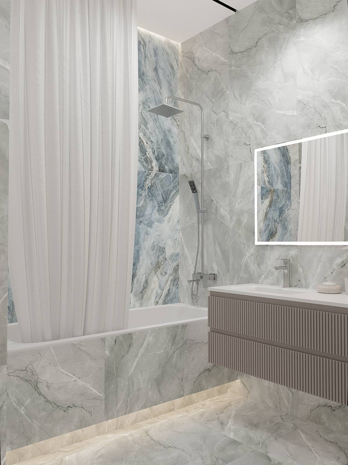 Трехкомнатная квартира 75 кв.м