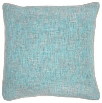 Somber Aqua Down Pillow- 22x22