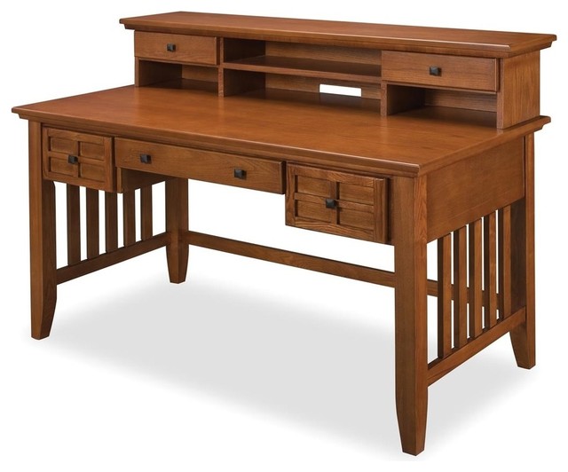 1st Avenue Lachlan Arts and Crafts Executive Desk and Hutch View in