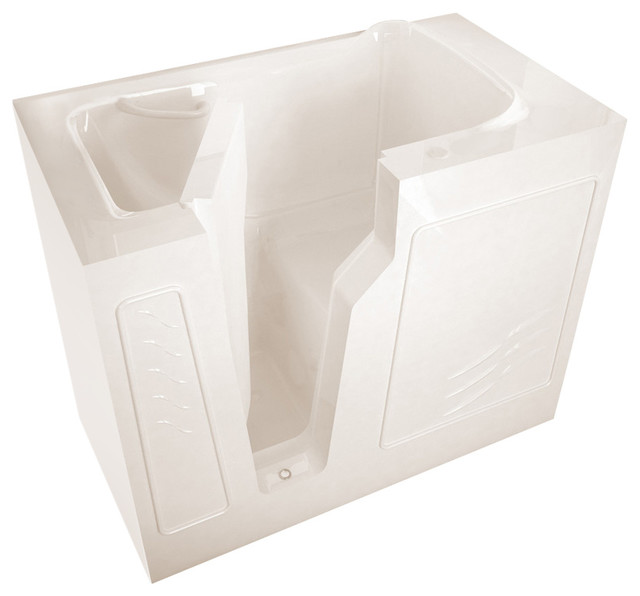 MediTub WalkIn 26 x 46 Left Drain Biscuit Soaking WalkIn Bathtub, 46