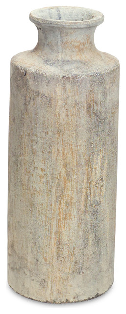 Melrose Ceramic Vase With Grey Finish 70509DS