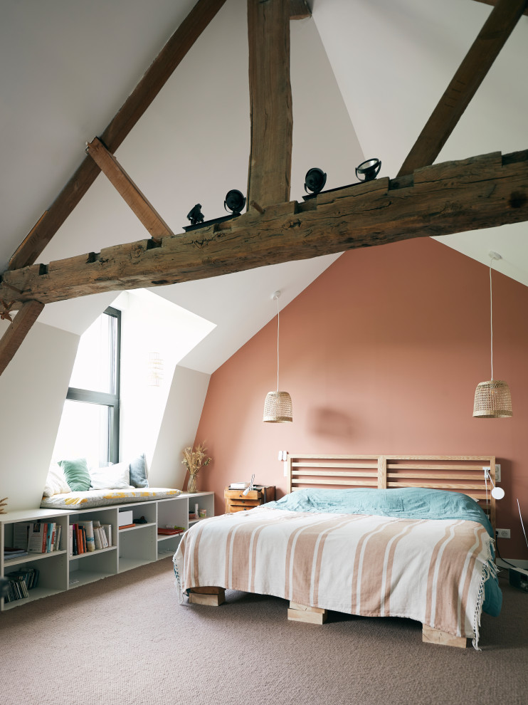 Inspiration for a rural bedroom in Lille.