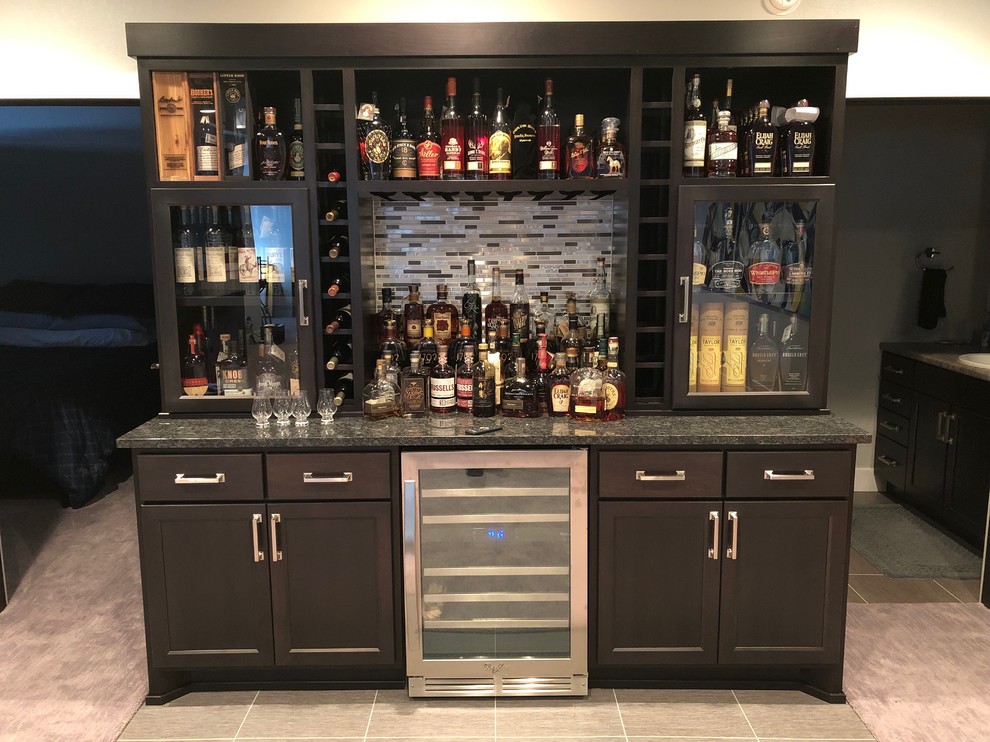 Custom Bourbon Bar - Traditional - Home Bar - Other - by KMA Storage  Solutions