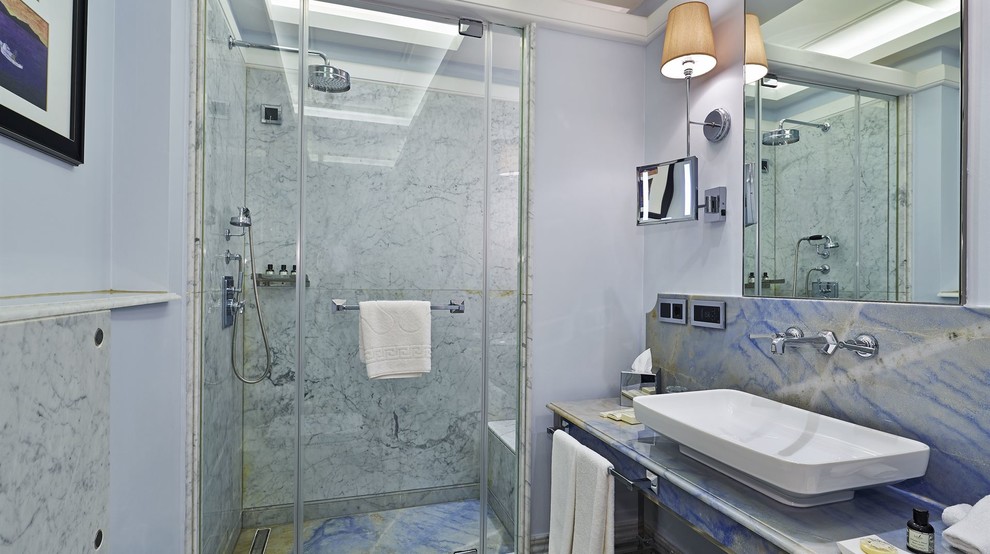 Example of a transitional bathroom design in DC Metro
