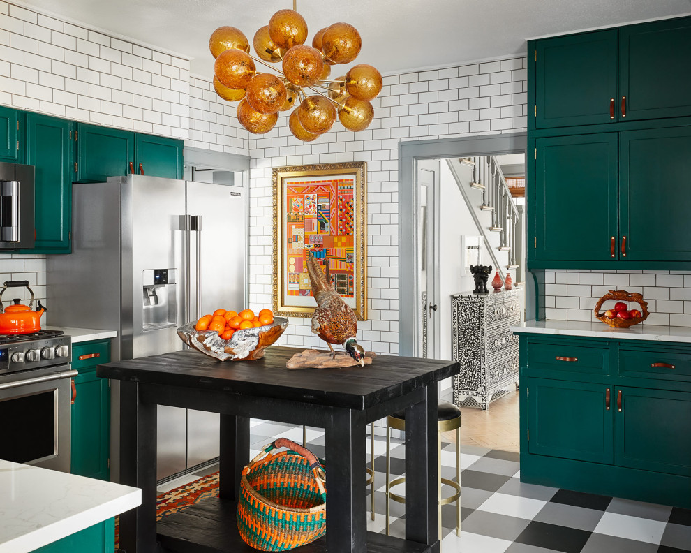 Inspiration for an eclectic kitchen in Chicago.