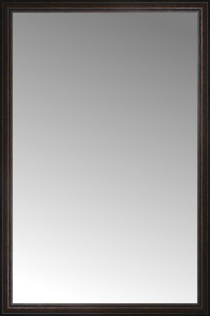 40 X60 Custom Framed Mirror Traditional Floor Mirrors By 40 X60 Custom Framed Mirror Distressed Brown