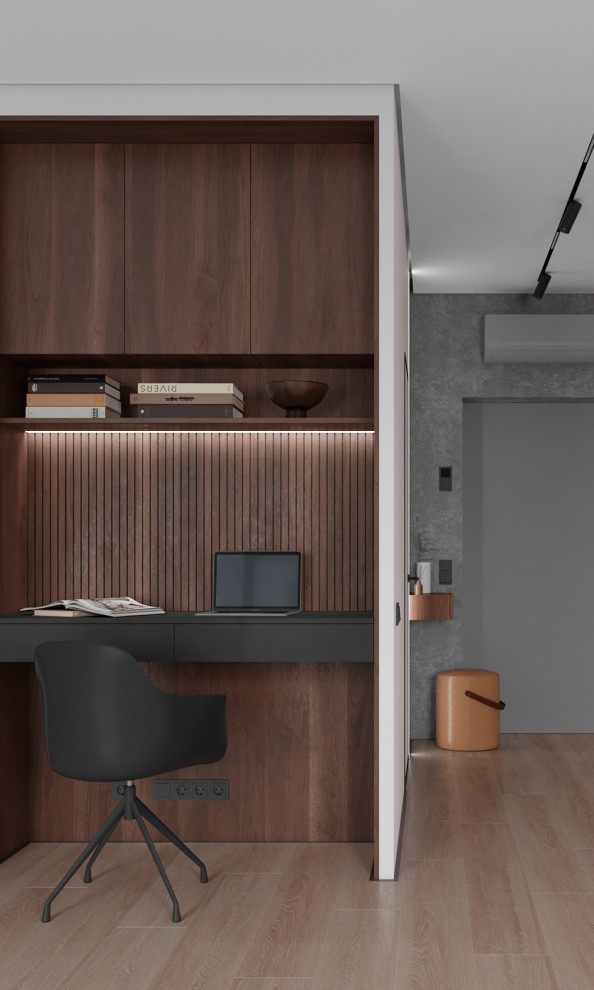 Мужской интерьер на 43кв.м ЖК "Фонвизина