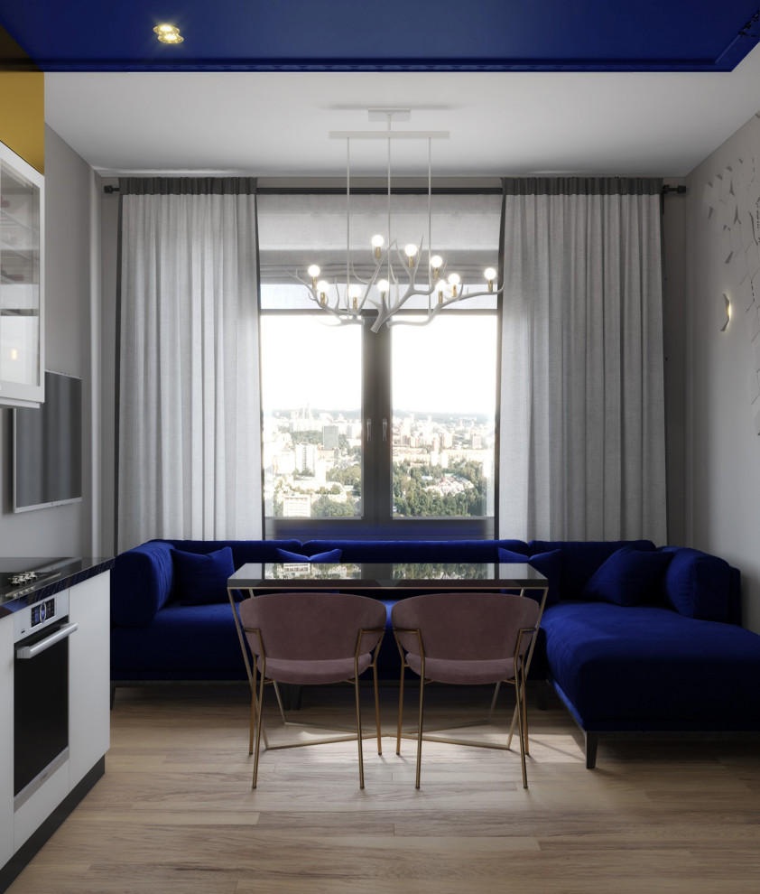 Яркий дизайн квартиры в ЖК "Пресня Сити"