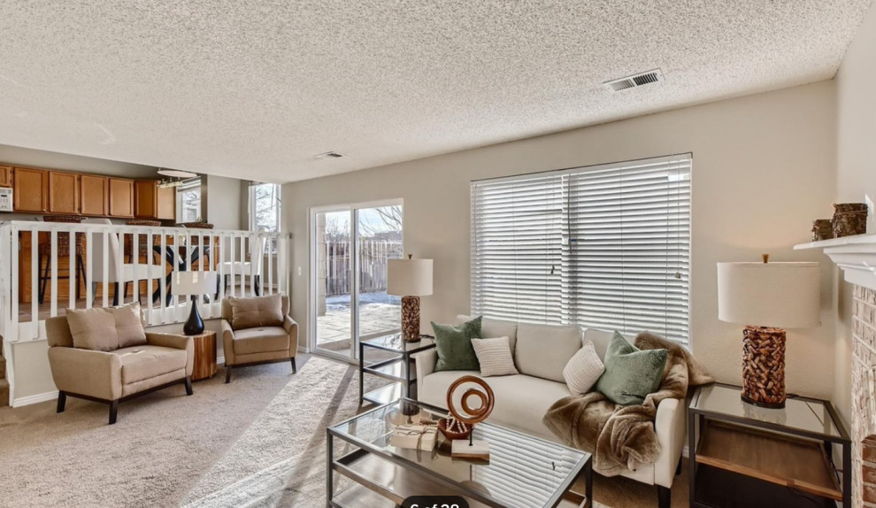 Inspiration for a transitional home design remodel in Denver