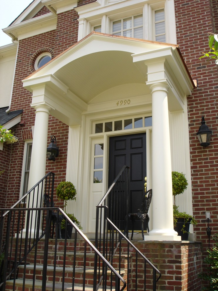 Classic Colonial Portico - Traditional - Entry - DC Metro - by Land Art ...