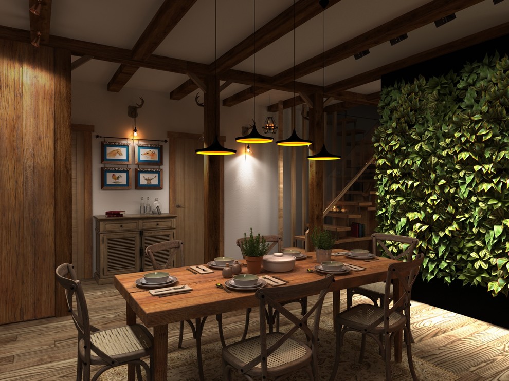 Дизайн проект интерьера загородного дома в стиле Шале