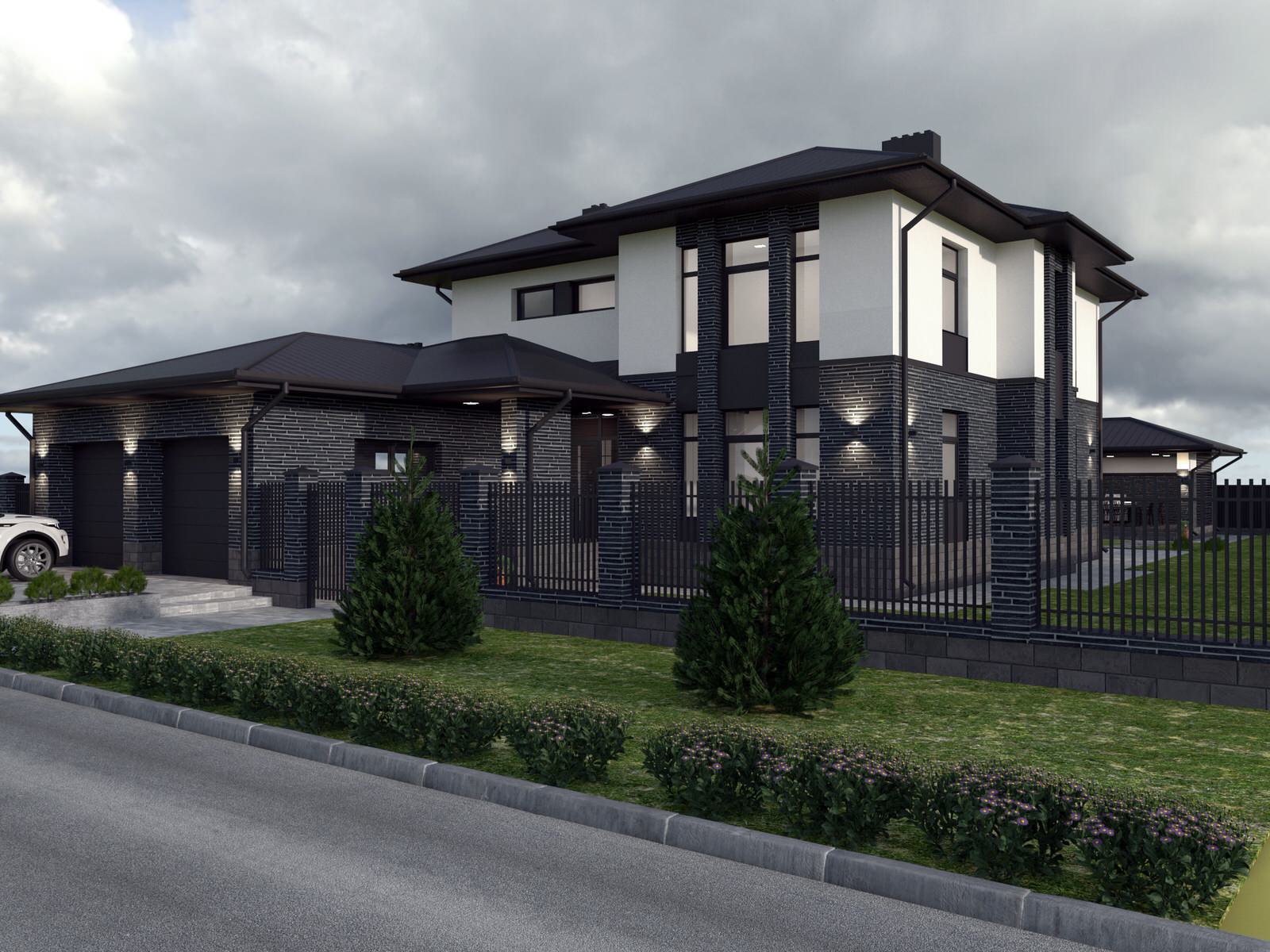 Проект дома 315  м.кв. в п. Пригородный