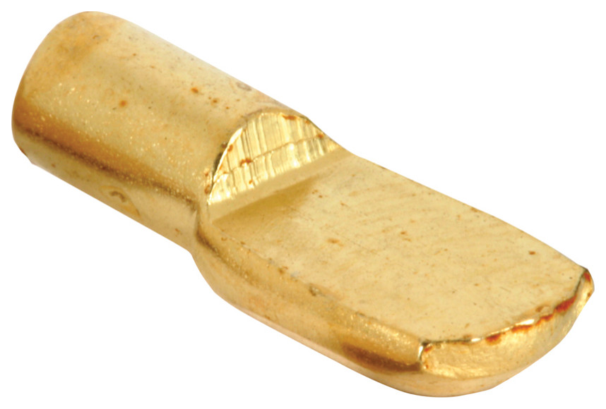 5mm BrassPlated Steel Shelf Pins, 8Pack Traditional Hardware by