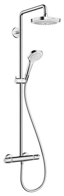 Hansgrohe 27257 Croma Select E Thermostatic Showerpipe 180 2-Jet ...